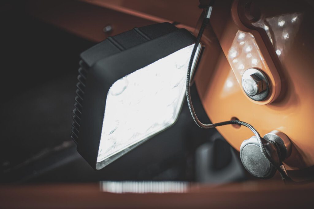 LED-Zusatzleuchte zur Streubildüberwachung